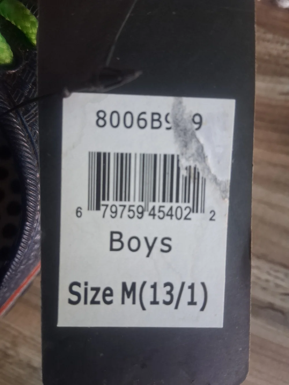 Kids Breathable Slip-On Sandal Clog - S Black and M Navy with Green Laces.